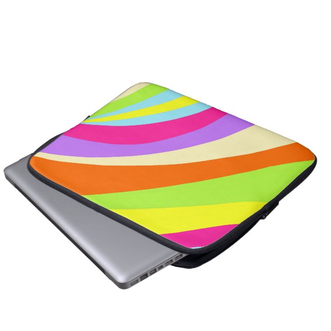 Colorful abstract laptop sleeve (Front Bottom)