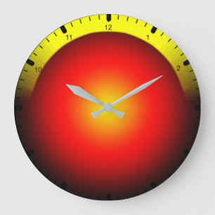 Colorful abstract large clock
