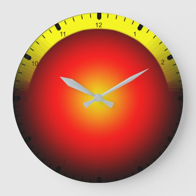 Colorful abstract large clock (Front)