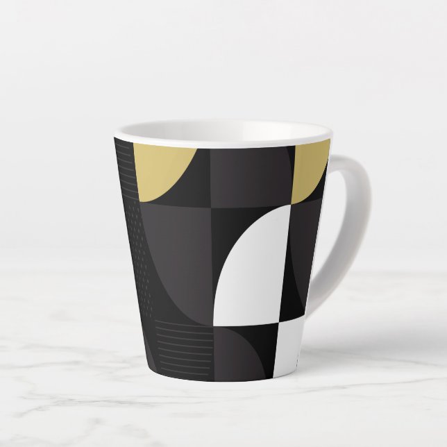 Colorful Abstract     Latte Mug (Right Angle)