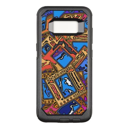 Colorful Abstract Layers OtterBox Commuter Samsung Galaxy S8 Case