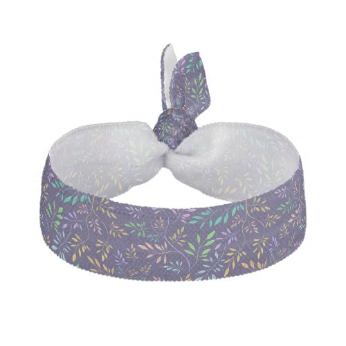 Colorful Abstract Leafs Pattern Hair Tie