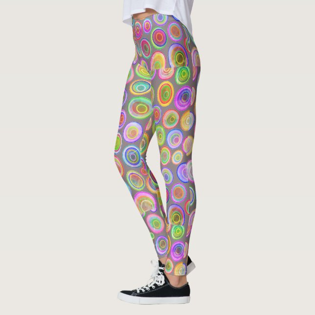 Colorful Abstract Leggings (Left)