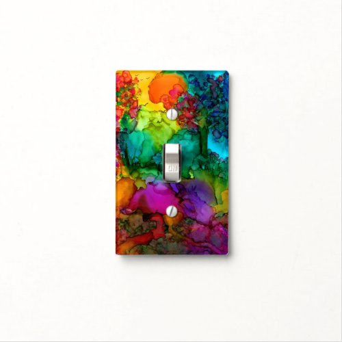 Colorful Abstract Light Switch Cover