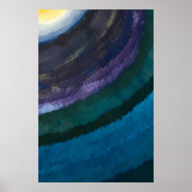Colorful Abstract Lines Art Poster (Front)