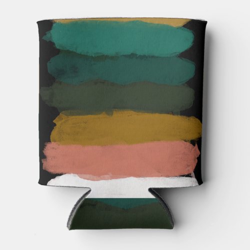 Colorful abstract lines modern brush strokes can cooler