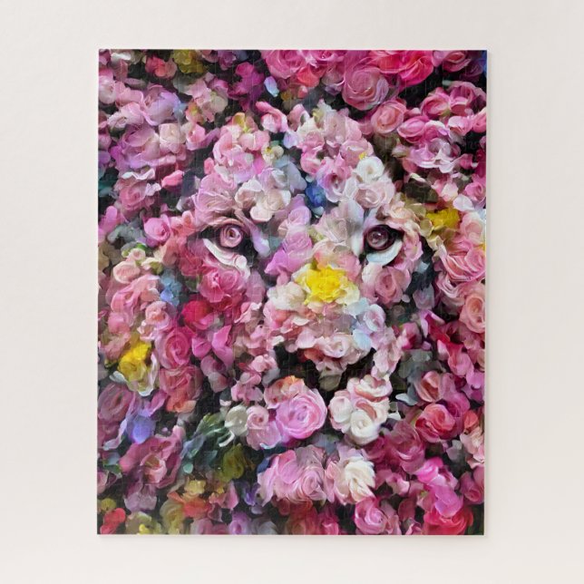 Colorful Abstract Lion | Challenging Hard  Jigsaw  Jigsaw Puzzle (Vertical)