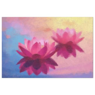 Colorful Abstract Lotus Flowers