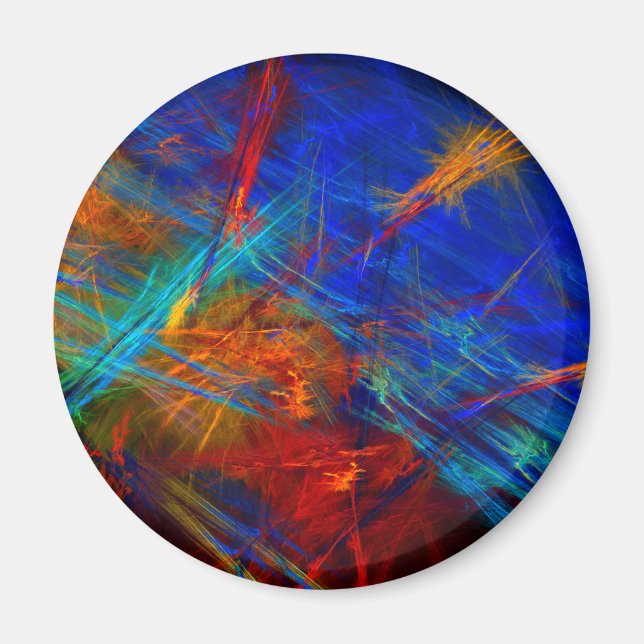 Colorful Abstract Magnet (Front)
