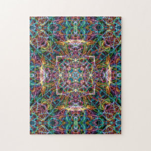 Colorful Abstract Mandala Jigsaw Puzzle