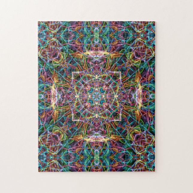 Colorful Abstract Mandala Jigsaw Puzzle (Vertical)