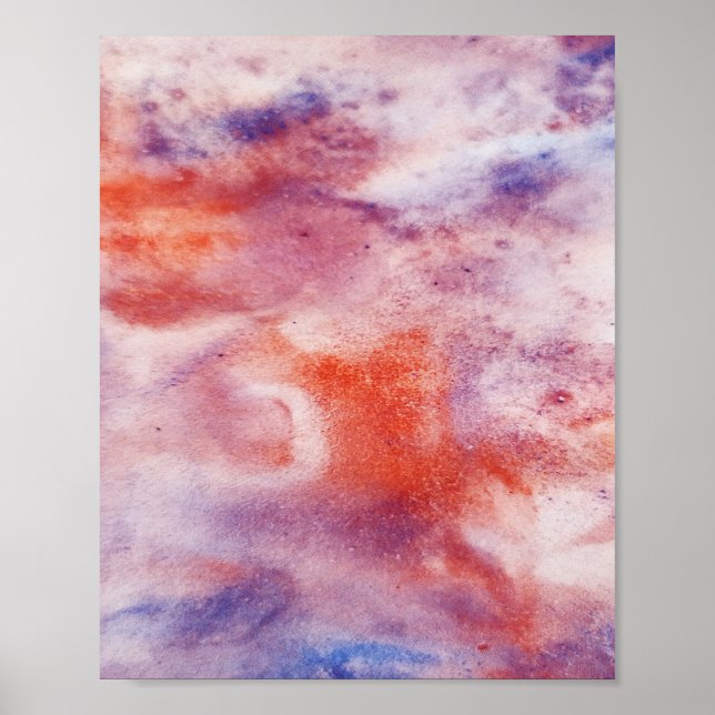 Colorful abstract minimal editable add your text  poster (Front)