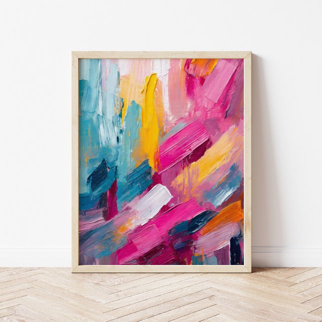 Colorful Abstract Modern Art Poster (Creator Uploaded)