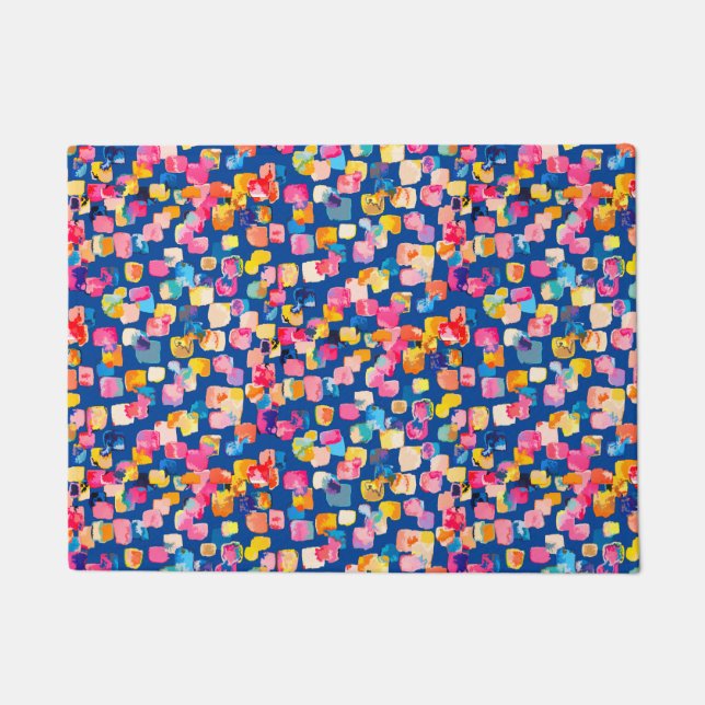 Colorful abstract modern doormat (Front)