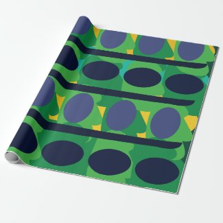 Colorful Abstract Modern Geometric Wrapping Paper