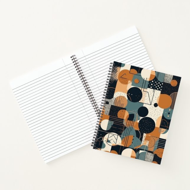 Colorful Abstract Modern  Notebook (Inside)