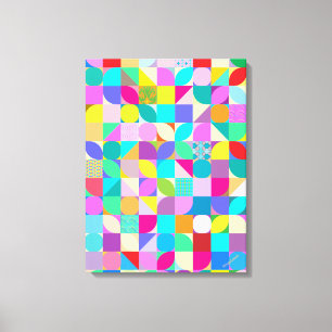 Colorful abstract modern pattern Canvas Print