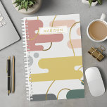 Colorful Abstract Modern Planner<br><div class="desc">Get organized with this stylish and modern planner featuring a colorful abstract geometric design with gold accents. Perfect for jotting down notes,  appointments,  and to-do lists. Personalize with your name or a special message.</div>