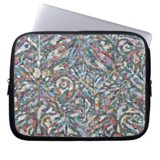 Colorful Abstract Mosaic Pattern Laptop Case 