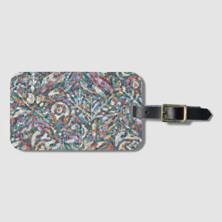 Colorful Abstract Mosaic Pattern Laptop Case  Luggage Tag
