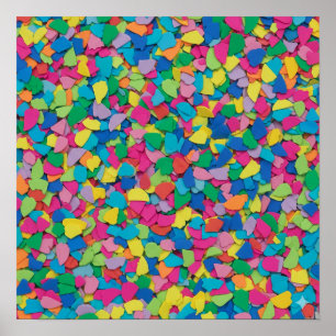 Colorful Abstract Mosaic Poster