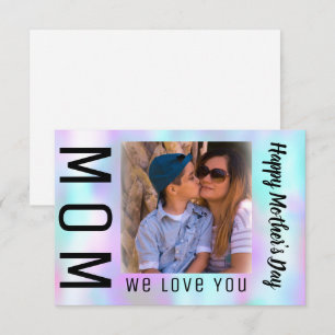 Colorful Abstract Mother's Day Photo Card