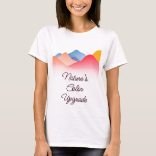 Colorful Abstract Mountain Landscape T-Shirt