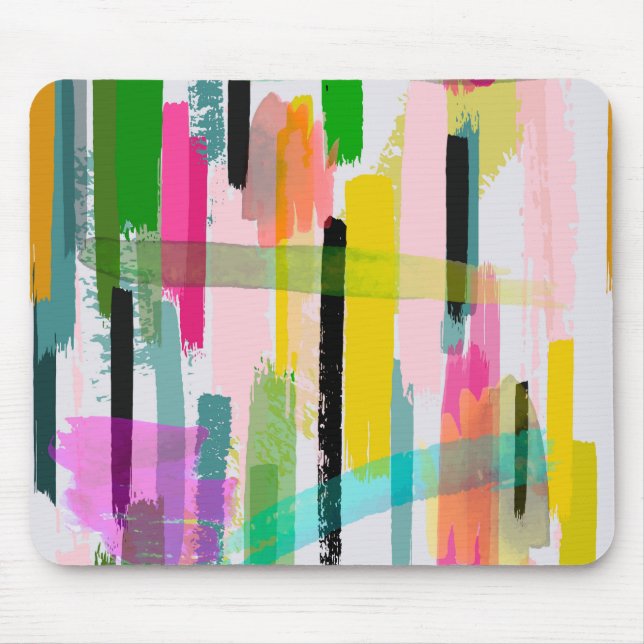 Colorful Abstract Mouse Pad (Front)