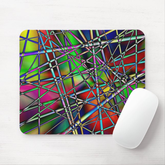 Colorful Abstract   Mouse Pad (With Mouse)