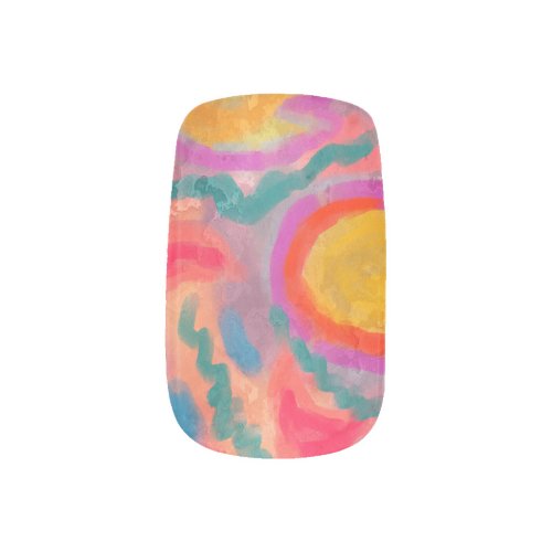 Colorful Abstract Nail Art