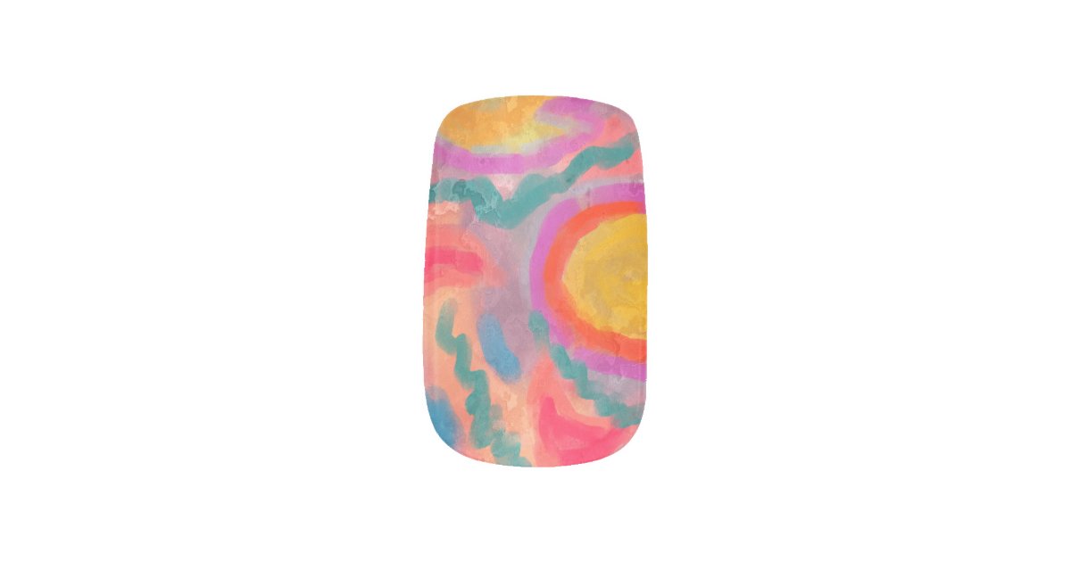 8. Abstract Nail Art with 4 Colors - wide 7