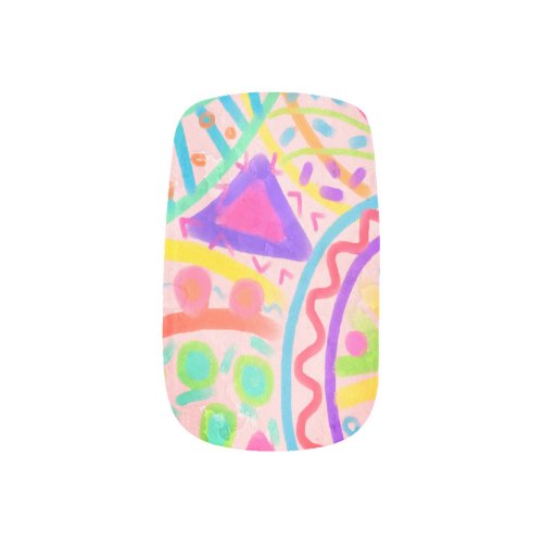 Colorful Abstract Nail Art