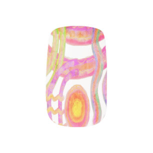 Colorful Abstract Nail Art