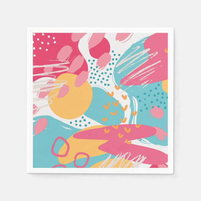 Colorful Abstract Napkins (Front)