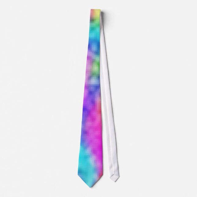 Colorful Abstract Neck Tie (Front)