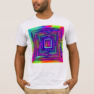 Colorful Abstract Neon Spectrum Art T-Shirt