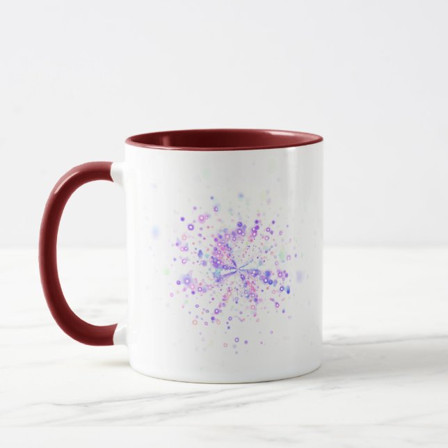 Colorful Abstract Neon Splash Mug (Left)