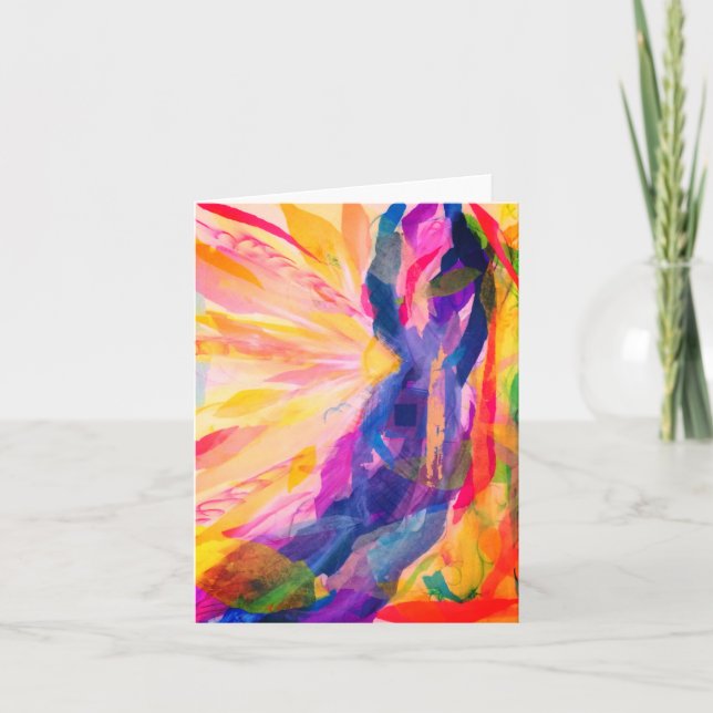Colorful Abstract Notecard (Front)