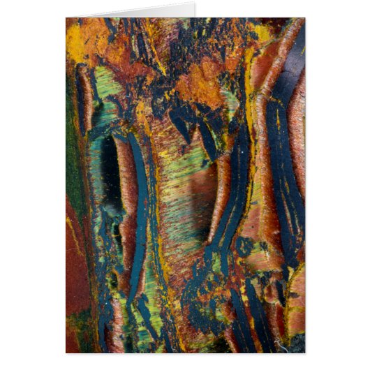 Colorful abstract of a Tiger eye Cards (Front)