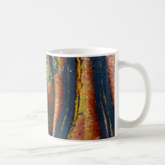 Colorful abstract of a Tiger eye Coffee Mug (Right)