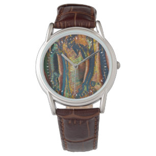 Colorful abstract of a Tiger eye Watch