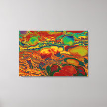 Colorful Abstract Oil Paint Pattern Art