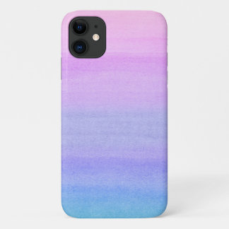 Colorful Abstract Ombre Watercolor Pattern iPhone 11 Case