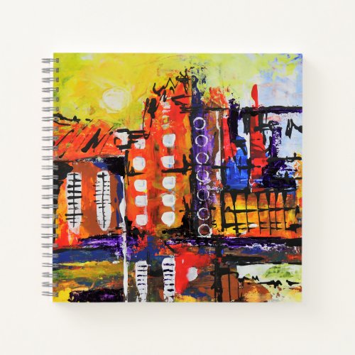Colorful Abstract Original Art Notebook