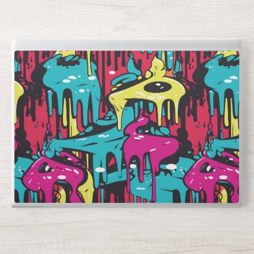 Colorful Abstract Paint Drips 5 HP Laptop Skin