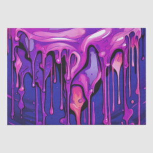 Colorful Abstract Paint Drips (8) Tissue Paper