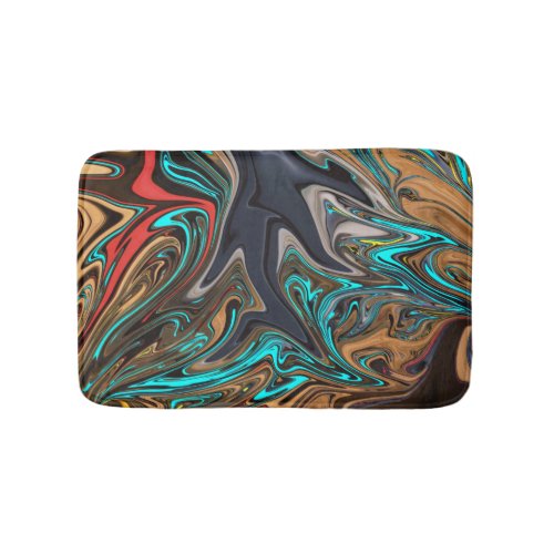 Colorful Abstract Painting  Best art masterpiece Bath Mat