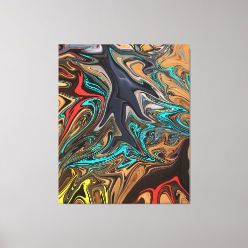 Colorful Abstract Painting  Best art masterpiece Canvas Print