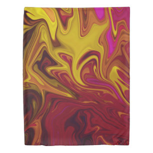 Colorful abstract painting duvet cover