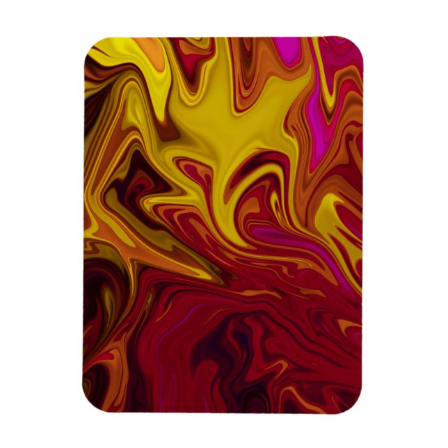 Colorful abstract painting magnet (Vertical)